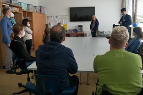 Berufsbildungsbereich (BBB) - Besuch der Beratungsfachkräfte für Menschen mit Behinderung der Agentur für Arbeit München 