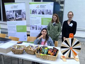 Glücksrad am Marketing-Stand