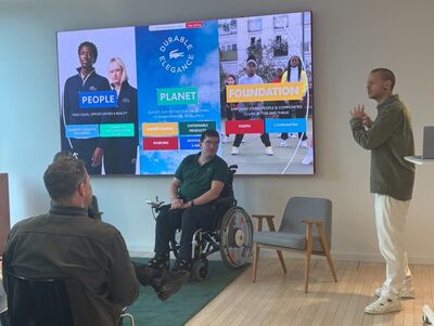 Leo C. zu Gast bei Lacoste Germany