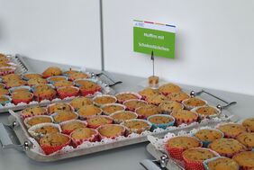 Muffins mit Schokostückchen der Hauswirtschaft