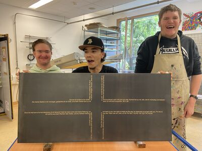 3 unsere Siebdruck-Azubis