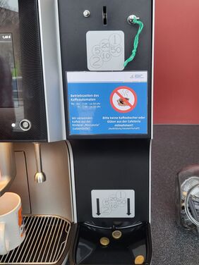 So sah das alte Display für die Münzzahlung aus So sah das alte Display für die Münzzahlung aus