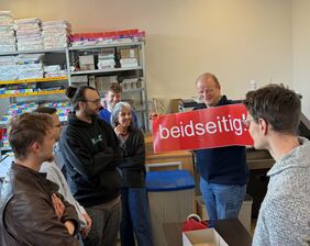 Mitarbeitende von Arrow zu Besuch in unserem BBW